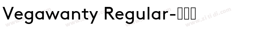 Vegawanty Regular字体转换